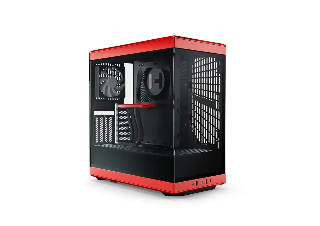 HYTE Y40 ATX PC CASES WITH PCIE 4.0 RISER - BLACK CHERRY