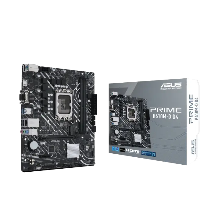 ASUS PRIME H610M-D D4 INTEL LGA 1700 DDR4 PCIe 4.0 MICRO-ATX
