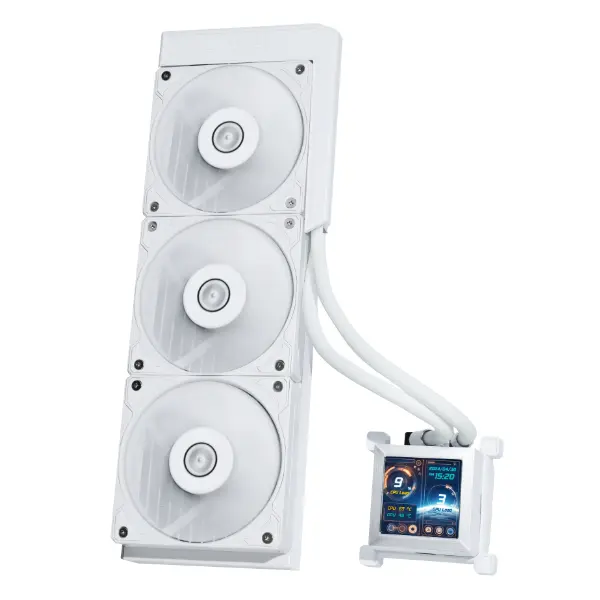 LIAN LI HYDRO-SHIFT LCD 360 RGB - WHITE