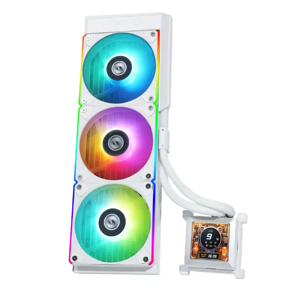 LIAN LI HYDROSHIFT LCD 360R RGB - WHITE