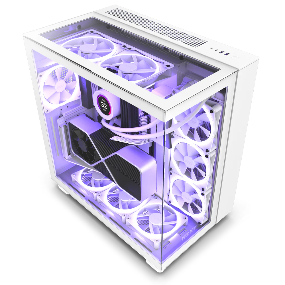 NZXT H9 ELITE EDITION ATX MID TOWER - WHITE