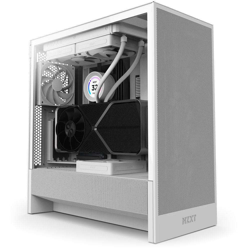 NZXT H5 FLOW 2024 EDITION MID TOWER- WHITE