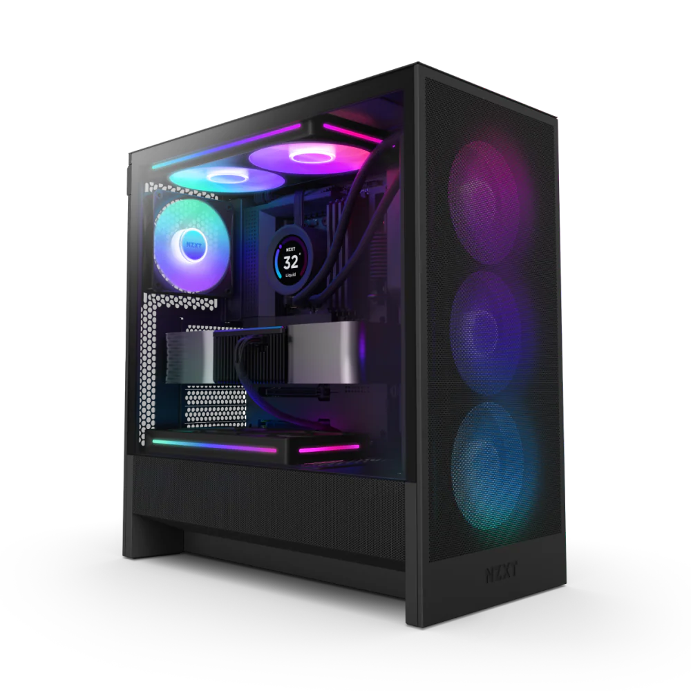 NZXT H5 FLOW RGB 2024 EDITION MID TOWER - BLACK