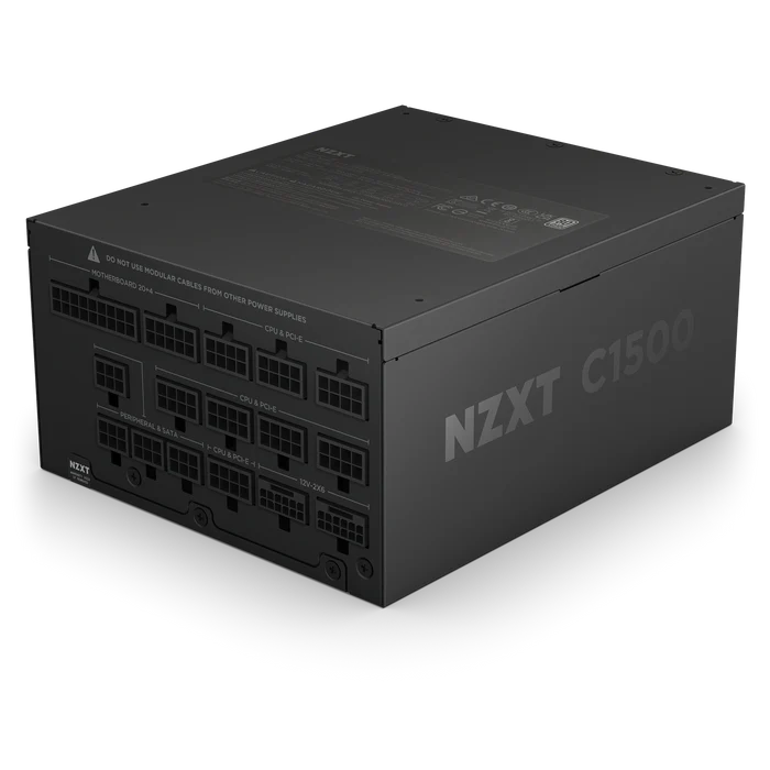 NZXT C1500 Platinum 1500W 80 PLUS PLATINUM ATX 3.1 POWER SUPPLY - BLACK