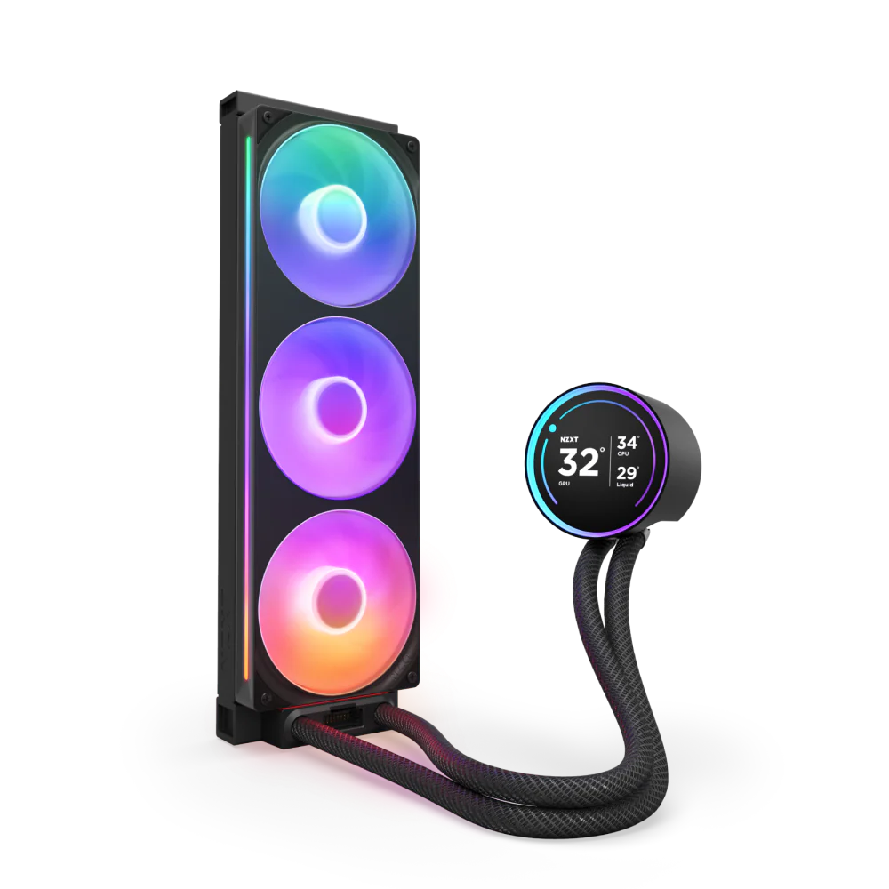 NZXT KRAKEN ELITE 360MM 2024 COOLER WITH CONTROLLER RGB - BLACK