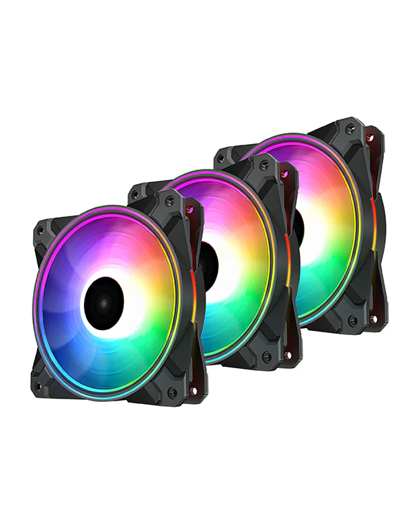 DEEPCOOL CF120 PLUS RGB 3PCS - BLACK