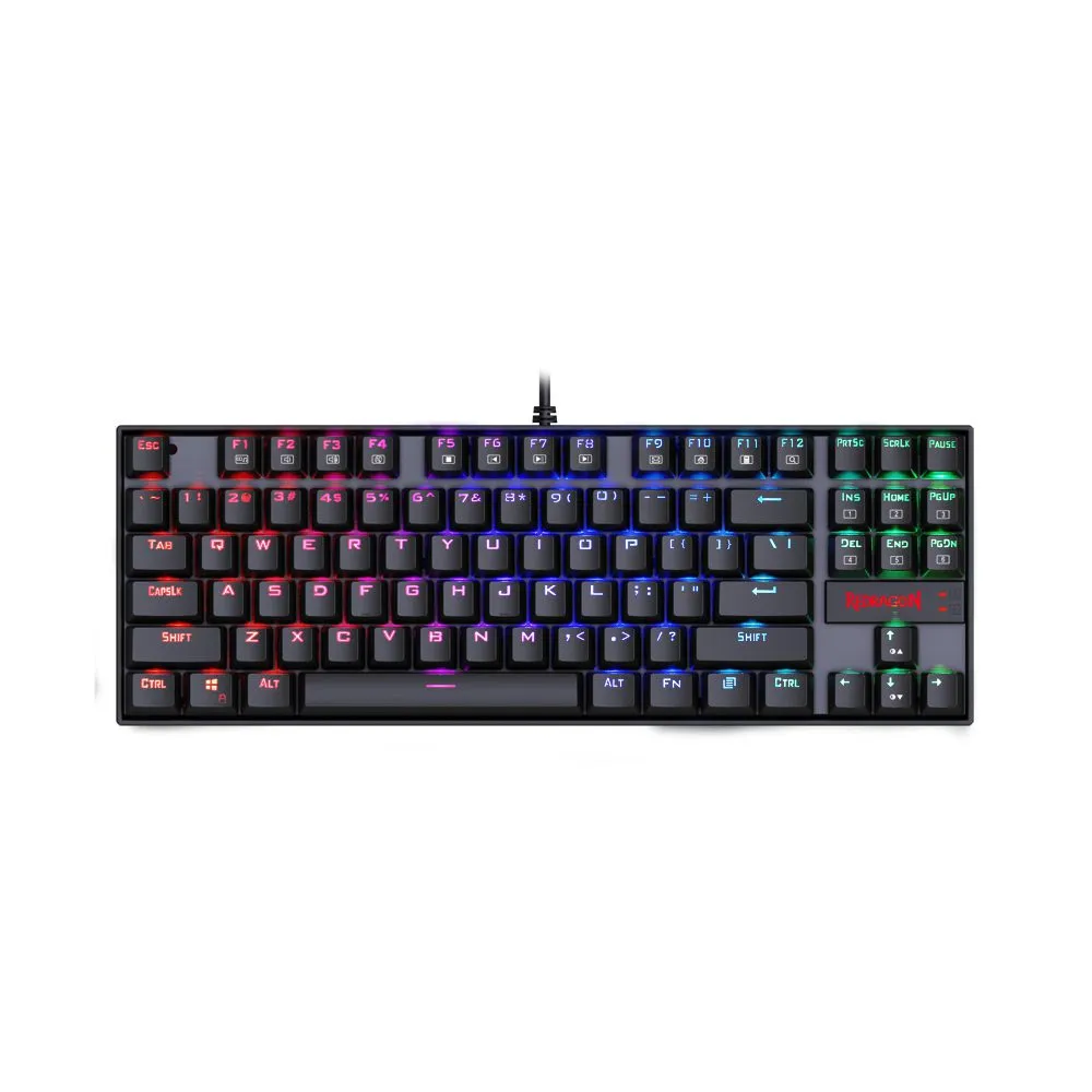 REDRAGON KUMARA K552 WIRED RGB MECHANICAL GAMING KEYBOARD - ARABIC - BLACK