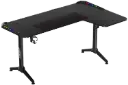 TWISTED MINDS WARRIOR L SHAPED GAMING DESK RGB RIGHT 160*100*75 CM - BLACK
