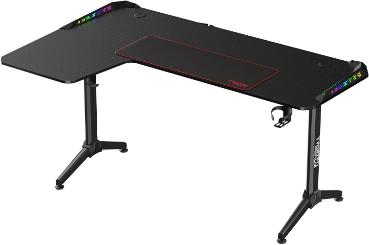 TWISTED MINDS CORNER GAMING DESK LEFT RGB 160*100*75CM - BLACK