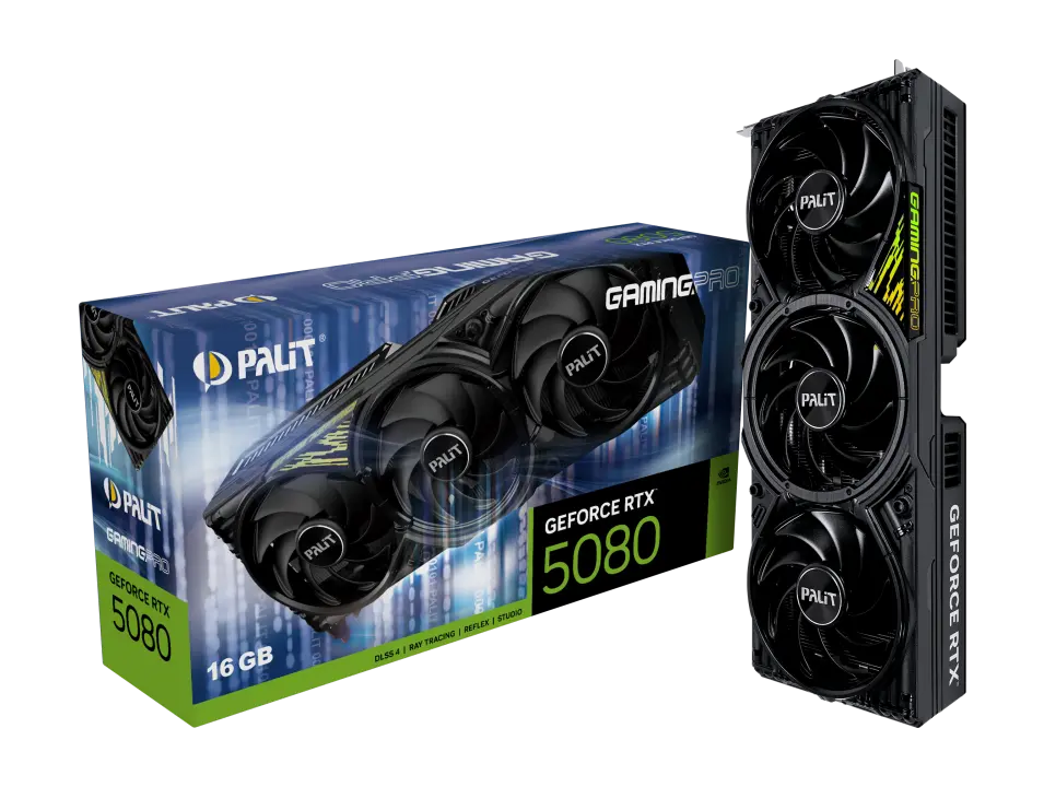 PALIT GeForce RTX™ 5080 GamingPro 16GB GDDR7 - BLACK