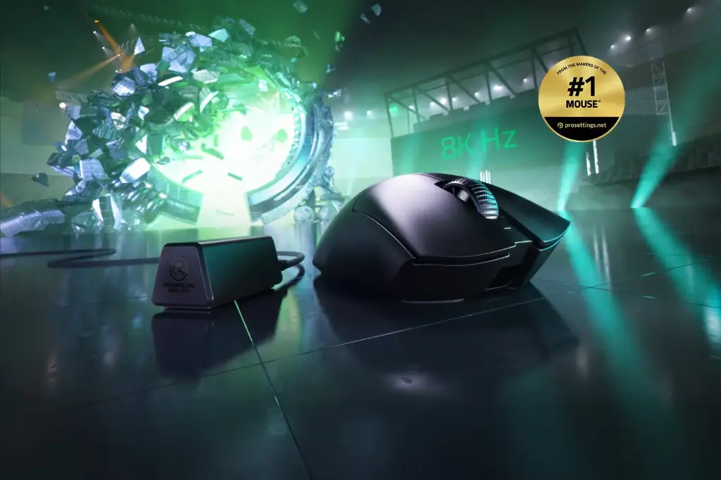 RAZER DEATHADDER V3 PRO MOUSE + HYPERPOLLING WIRELESS DONGLE BUNDLE - BLACK