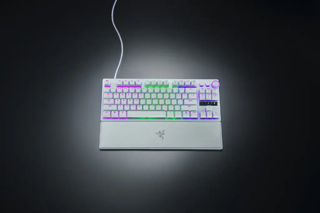 RAZER HUNTSMAN V3 PRO TENKEYLESS US LAYOUT - WHITE