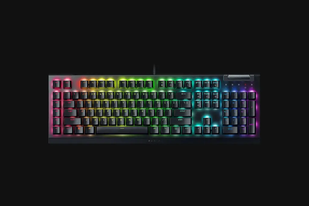 RAZER BLACKWIDOW V4 X (GREEN SWITCH) ARABIC LAYOUT - BLACK