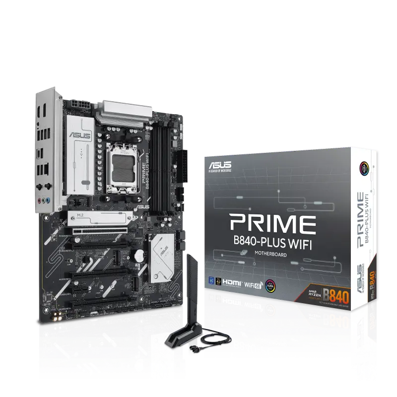 ASUS PRIME B840-PLUS WIFI AMD AM5 DDR5 PCIe 4.0 ATX