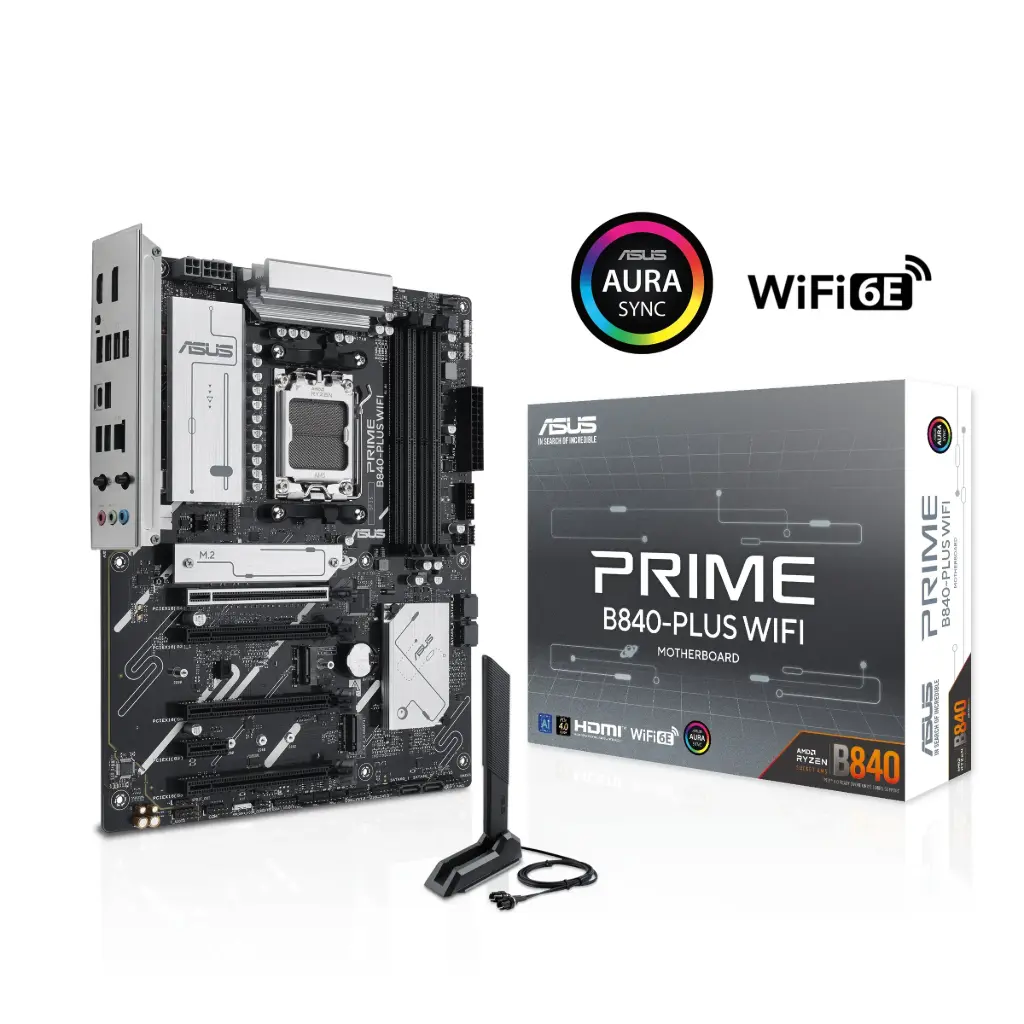 ASUS PRIME B840-PLUS WIFI AMD AM5 DDR5 PCIe 4.0 ATX