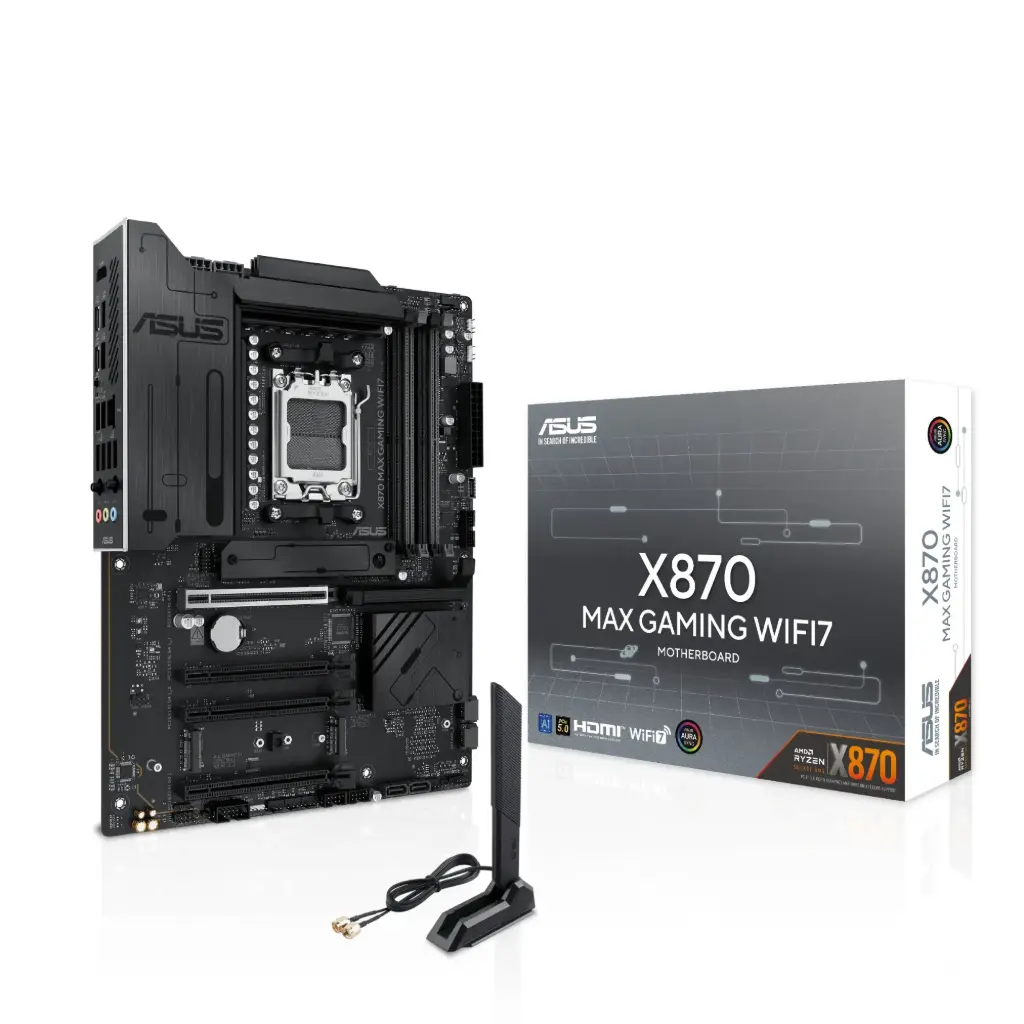 ASUS MAX X870 WIFI7 AMD AM5 DDR5 PCIe 5.0 ATX - BLACK