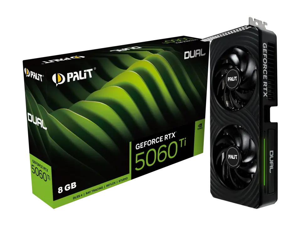 PALIT GeForce RTX™ 5060 Ti Dual 8GB GDDR7 - BLACK