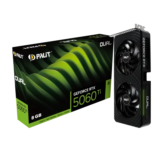 PALIT RTX 5060 Ti DUAL 8GB GDDR7 128bit 3-DP HDMI