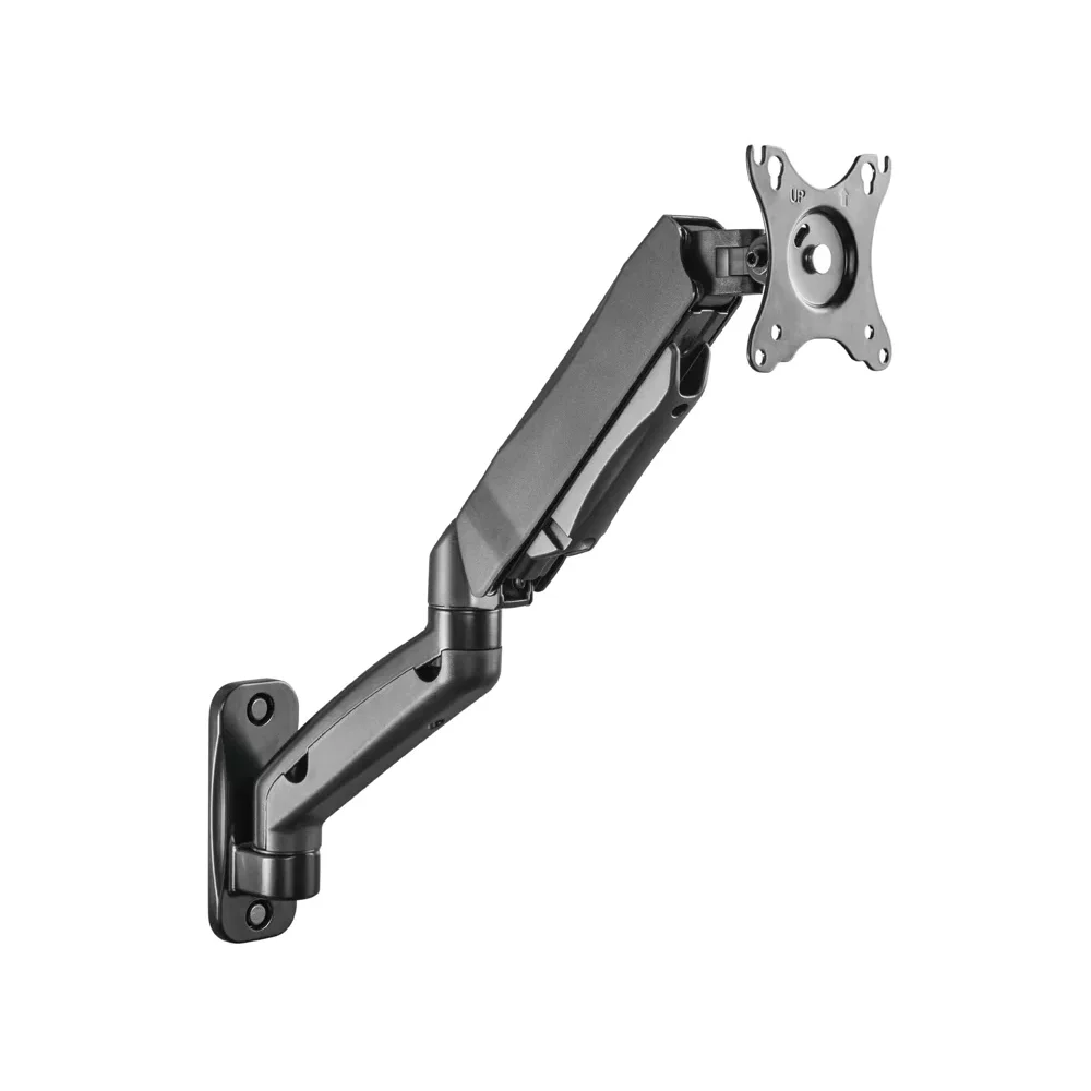SKILL TECH SINGLE MONITOR ELEMENTAL WALL-MOUNTED GAS SPRING ARM (17"- 32" 100^100 9KG) - BLACK