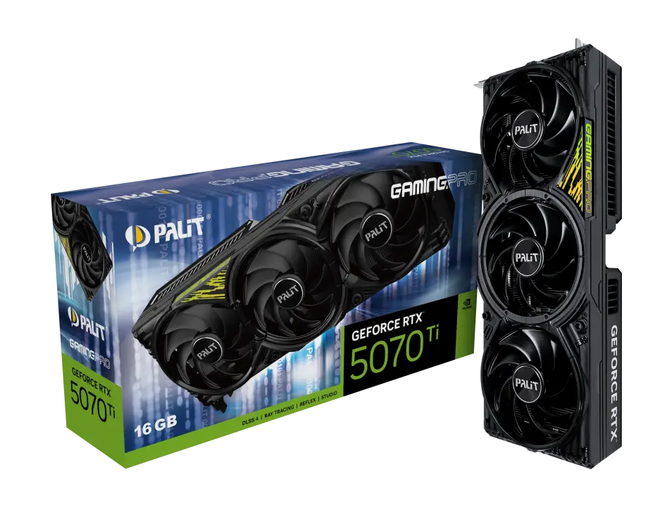 PALIT GeForce RTX™ 5070 Ti GamingPro V1 16GB GDDR7 - BLACK