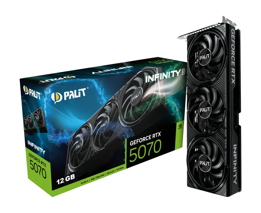 PALIT GeForce RTX™ 5070 Infinity 3 12GB GDDR7 - BLACK