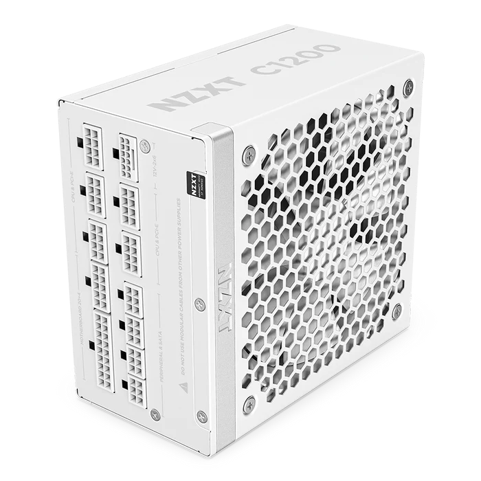 NZXT C1200 Gold 1200W 80 PLUS GOLD FULL MODULAR ATX 3.1 POWER SUPPLY - WHITE