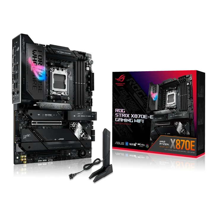 ASUS ROG STRIX X870E-E GAMING WIFI AMD AM5 DDR5 PCIe 5.0 ATX - BLACK