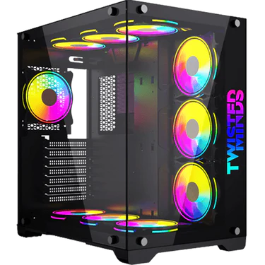 TWISTED MINDS BULLET-07 MID TEMPERED GLASS MID TOWER - BLACK