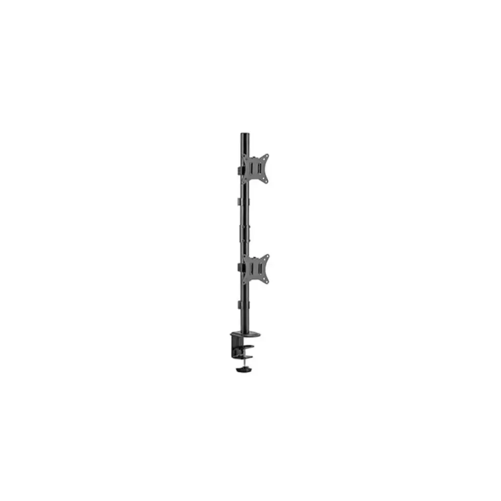 SKILL TECH VERTICAL DUAL MONITOR MOUNT ARM (17"- 32" 100*100 18KG) - BLACK