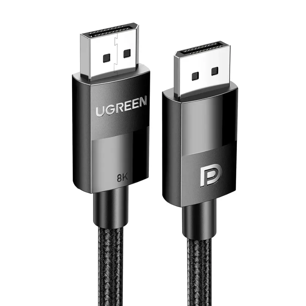 UGREEN DISPLAYPORT 1.4 MALE TO MALE CABLE 1M - BLACK