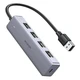 UGREEN USB 3.0 HUB 4 PORTS WITH MICRO USB POWER - BLACK