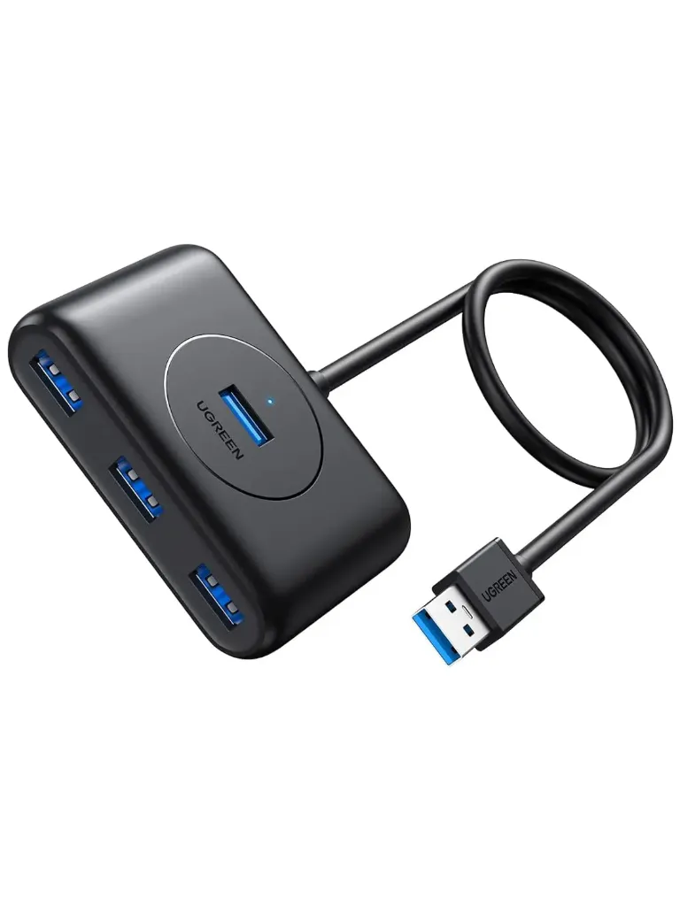 UGREEN USB 3.0 HUB 4‑PORT WITH CABLE 1M - BLACK