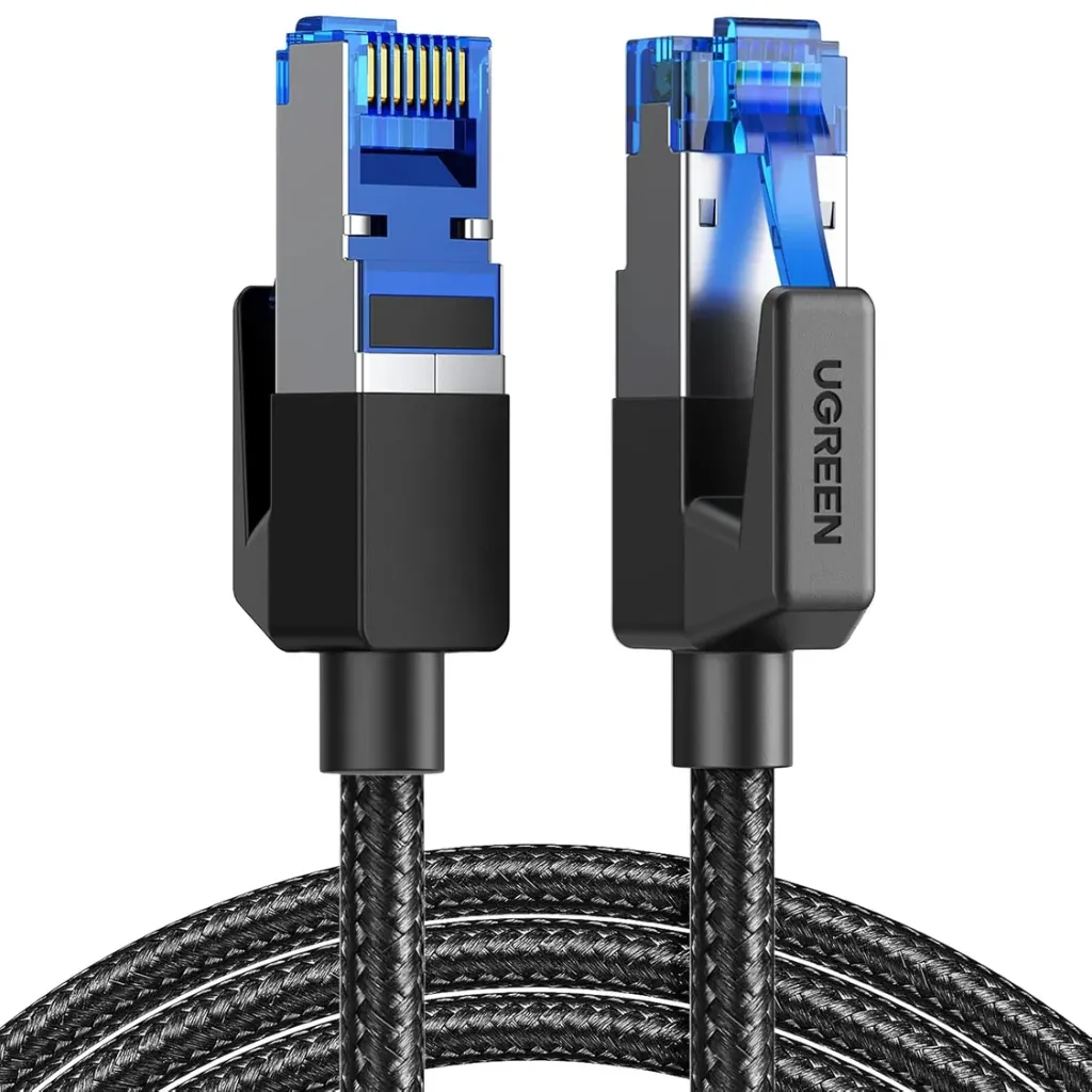 UGREEN CAT8 ETHERNET SHIELDED BRAIDED CABLE 3M - BLACK
