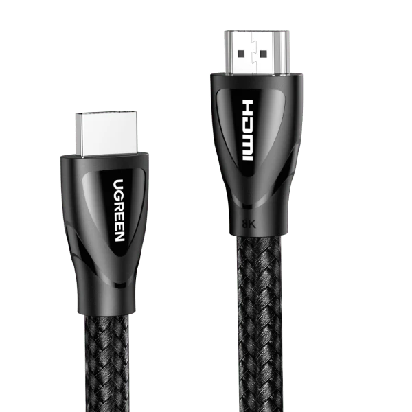 UGREEN HDMI 2.1 MALE TO MALE BRAIDED CABLE 2M - BLACK