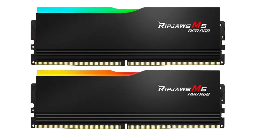 64GB G.SKILL RIPJAWS M5 NEO 6000 MT/s DDR5 (32GBx2) RGB - BLACK