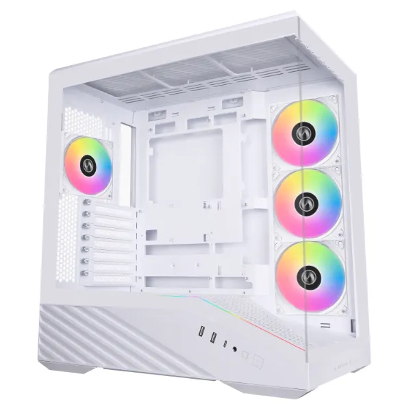 LIAN LI VECTOR V100 MID TOWER ATX RGB - WHITE
