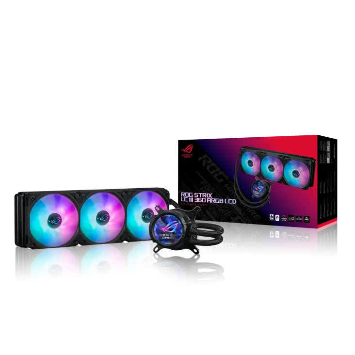 ASUS ROG STRIX LC III 360 LCD ASETEK SIGRID V2 ARGB - BLACK