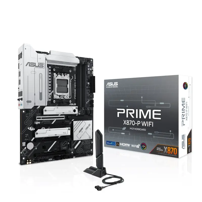 ASUS PRIME X870-P WIFI AMD AM5 DDR5 PCIe 5.0 ATX - BLACK