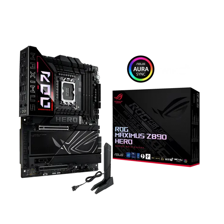 ASUS ROG MAXIMUS Z890 HERO INTEL LGA 1851 DDR5 PCIe 5.0 ATX - BLACK