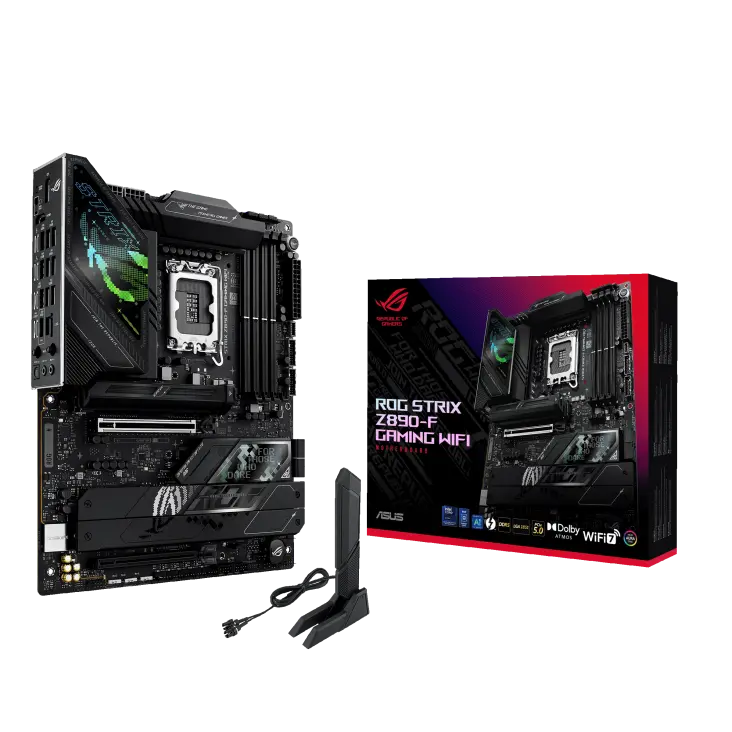 ASUS ROG STRIX Z890-F GAMING WIFI INTEL LGA 1851 DDR5 PCIe 5.0 ATX - BLACK