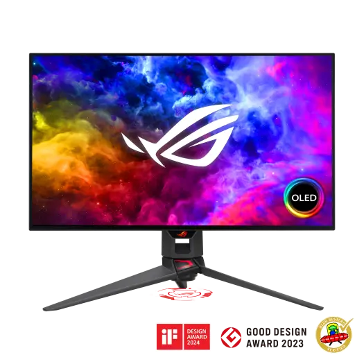 ASUS ROG SWIFT PG27AQDM GAMING MONITOR 0.03ms 240Hz OLED 2560x1440 (2K QHD) - BLACK