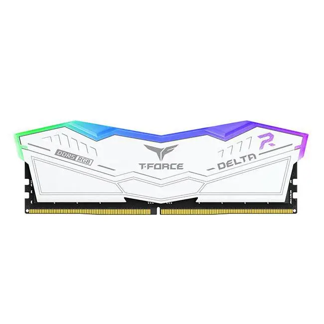 DDR5 TEAMGROUP T-FORCE DELTA 64GB (32GBX2) 6000 MHz RGB - WHITE