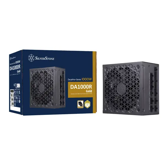 SILVERSTONE DA1000R 1000W CYBENETICS GOLD ATX 3.0 & PCIe 5.0 FULLY MODULAR - BLACK