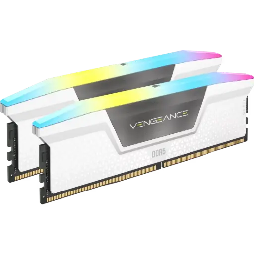 DDR5 CORSAIR VENGEANCE 32GB (16GBX2) DRAM 6400 MHz C36 RGB - WHITE