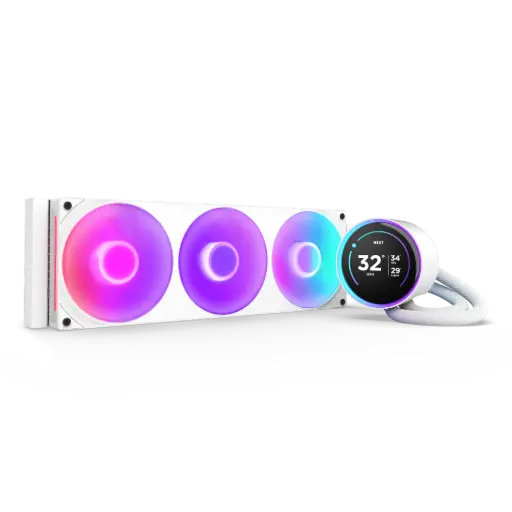 NZXT KRAKEN ELITE 360MM 2024 COOLER WITH CONTROLLER RGB - WHITE