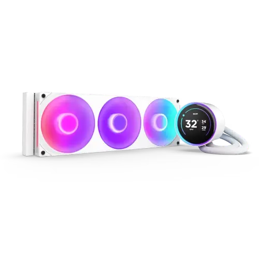 NZXT KRAKEN ELITE 360MM 2024 COOLER WITH CONTROLLER RGB - WHITE