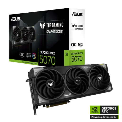 ASUS TUF Gaming GeForce RTX™ 5070 12GB OC Edition GDDR7 - BLACK