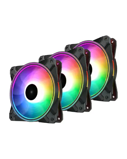 DEEPCOOL CF120 PLUS RGB 3PCS - BLACK