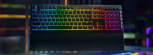 RAZER ORNATA V3 LOW-PROFILE MECHA-MEMBRANE RGB KEYBOARD (CLICKY) - BLACK