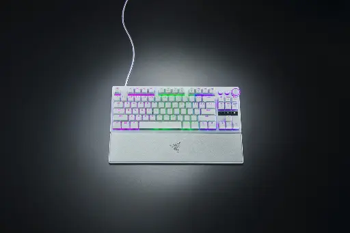 RAZER HUNTSMAN V3 PRO TENKEYLESS US LAYOUT - WHITE